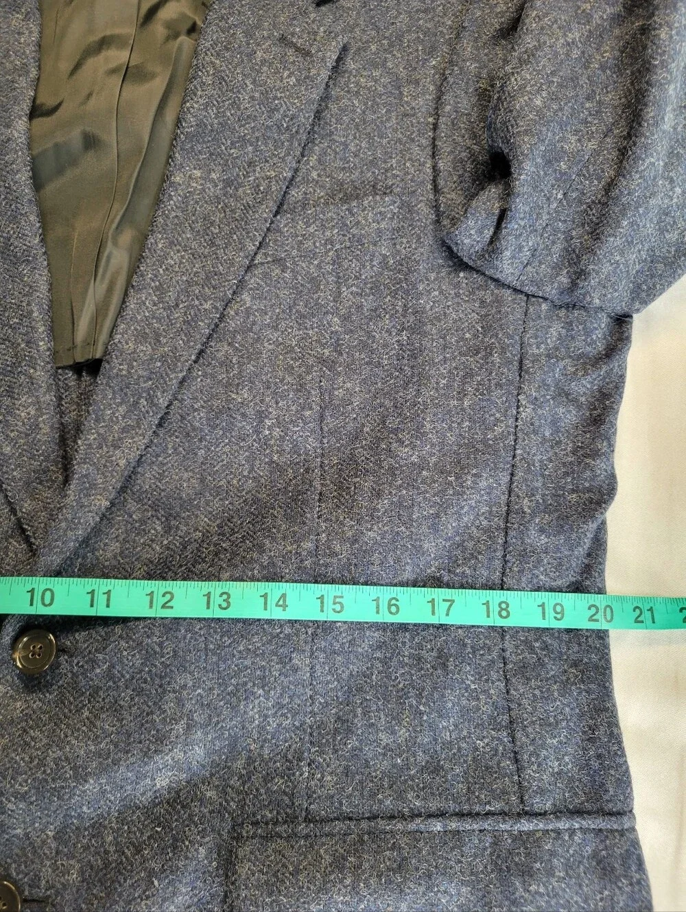 JCrew Mens Ludlow Blazer English herringbone MOON tweed Navy 42R c8778